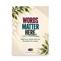 Words Matter – Fine Art Poster