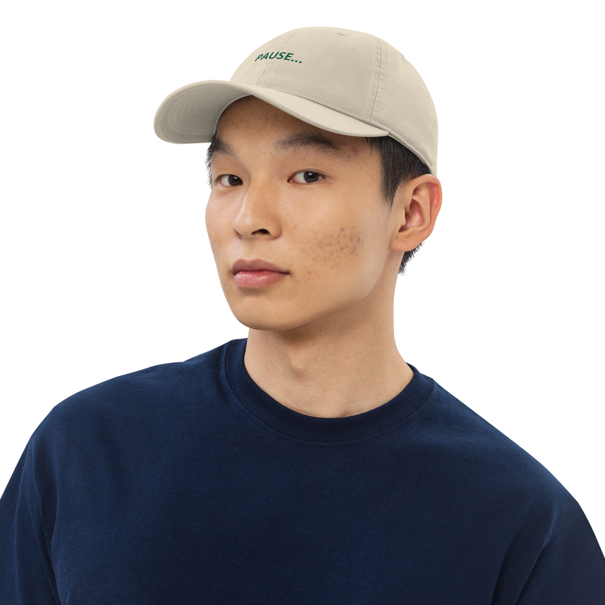 Pause... Embroidered Organic Hat